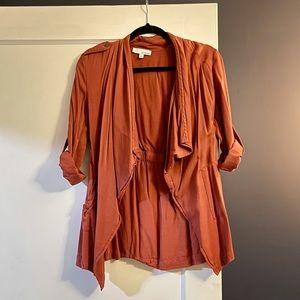 Burnt orange cardigan - size small